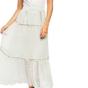FREE PEOPLE Ella Tiered Midi Skirt size 0!